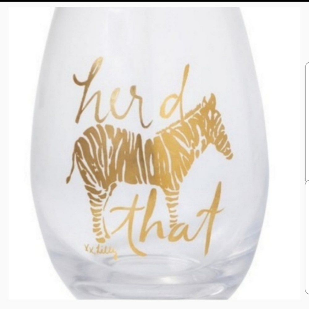 🌴Lilly Pulitzer Wine Glasses, Stemless